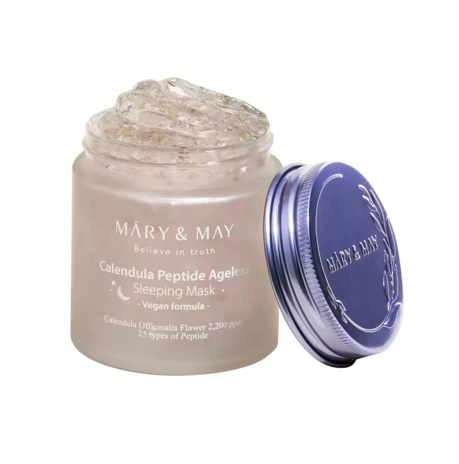 8809670682088-Mary-&-May-Calendula-Peptide-Ageless-Sleeping-Mask-Mάσκα-Προσώπου-Νυκτός-για-Αναζωογόνηση-&-Επανόρθωση-Επιδερμίδας-110gr-olgaspharmacy