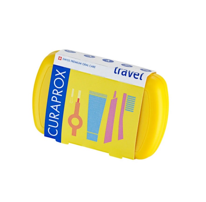7612412429862-Curaprox-Travel-Set-Στοματικής-Υγιεινής-Ταξιδίου-Οδοντόκρεμα-10ml-Οδοντόβουρτσα-Πτυσσόμενη-Μεσοδόντιο-Βουρτσάκι-Καθαρισμού-olgaspharmacy