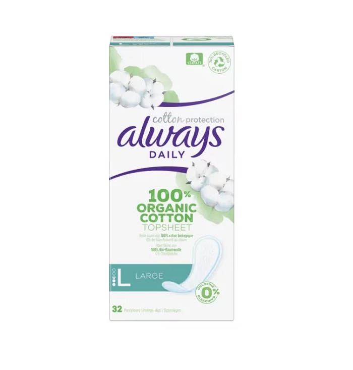 8001841422695-Always-Dailies-Cotton-Protection-Large-Σερβιετάκια-από-100%-Oργανικό-Bαμβάκι-32-τεμάχια-olgaspharmacy