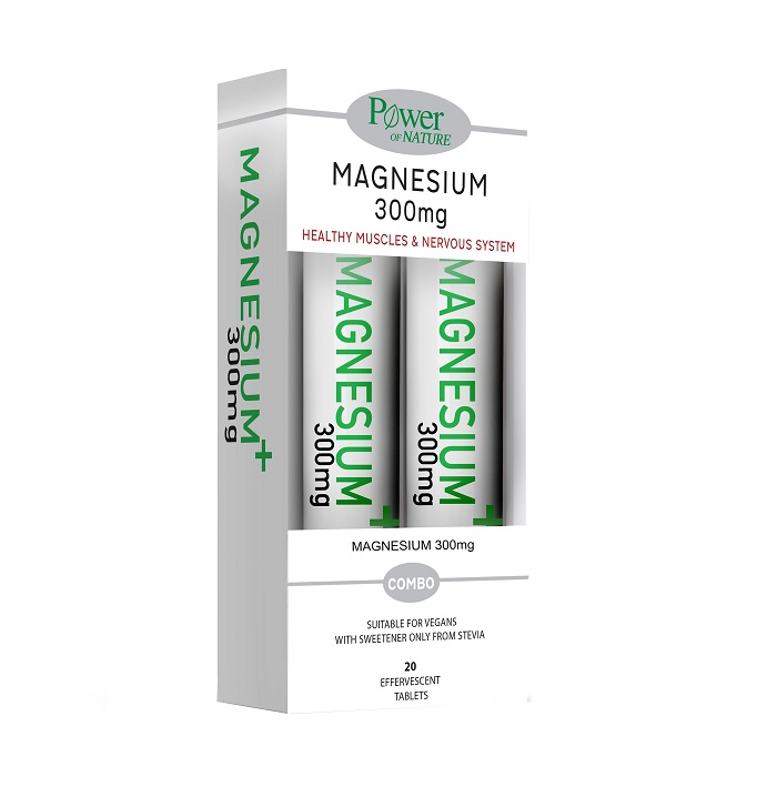 5200321013887-Power-Health-Promo-Magnesium-300mg-&-B6-Stevia-Συμπληρωμάτων-Διατροφής-Μαγνησίου-με-Γεύση-Λεμόνι-2x20-Αναβράζοντα-Δισκία-olgaspharmacy