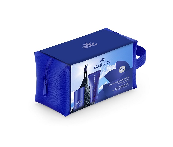 5205962009978-Garden-Unstoppable-Freshness-Bag-for-Men-με-3in1-Gel-Καθαρισμού-200ml-Αποσμητικό-Roll-On-50ml-olgaspharmacy