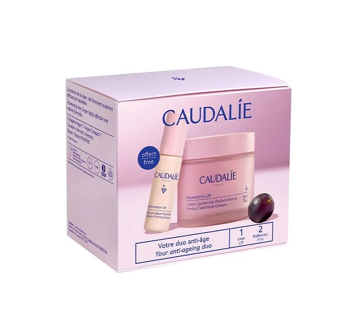 3522930005124-Caudalie-Resveratrol-Lift-Cashmere-Set-Αντιρυτιδική-Κρέμα-Προσώπου-για-Λείανση-Θρέψη-50ml-&-ΔΩΡΟ-Αντιρυτιδικός-Ορός-Επανόρθωσης_10ml-olgaspharmacy