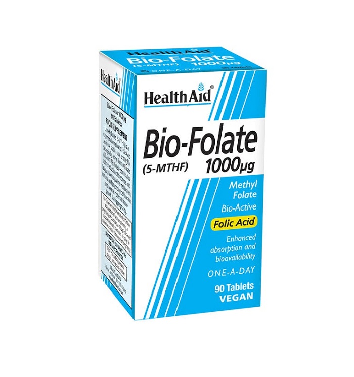 5019781056910-Health-Aid-Bio-Folate-1000mg-Συμπλήρωμα-Διατροφής-με-Βιοενεργή-Μορφή-Φολικού-Οξέος-90-ταμπλέτες-olgaspharmacy